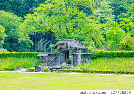福井縣福井市初夏的一乘谷朝倉氏遺址 127716299