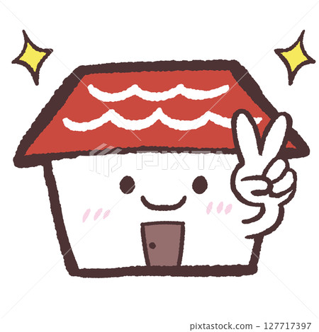 微笑的房子插圖 127717397