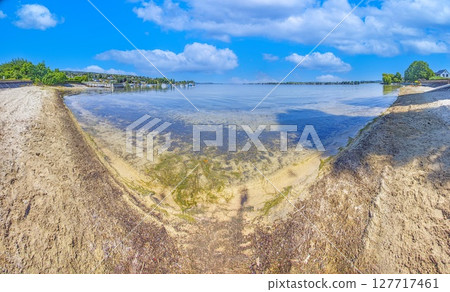 Lake Constance beach in Ermatingen Switzerland Lake Constance beach in Ermatingen Switzerland 127717461