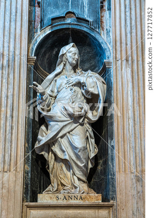 Mafra, Portugal - Apr 11, 2025: Interior of the Mafra National Palace at Mafra, Portugal. Mafra, Portugal - Apr 11, 2025: Interior of the Mafra National Palace at Mafra, Portugal. 127717852