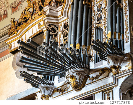 The ornate interior o The ornate interior o 127717878