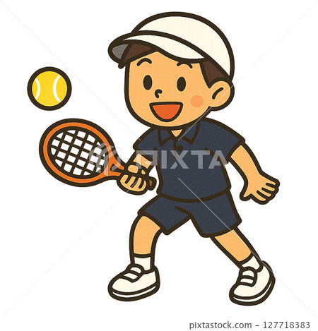 打網球的男孩 127718383