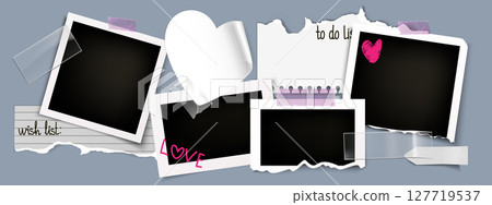Photo frame collection with y2k aesthetic Photo frame collection with y2k aesthetic 127719537