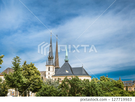 Notre-Dame Cathedral, Luxembourg is the Roman Catholic Cathedral. Grand Duchy of Luxembourg 127719983