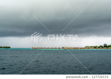 Luxury Bungalows on Motus Around Bora Bora Island, French Polynesia 127720133
