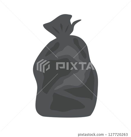 hand drawn garbage bag trash waste 127720263
