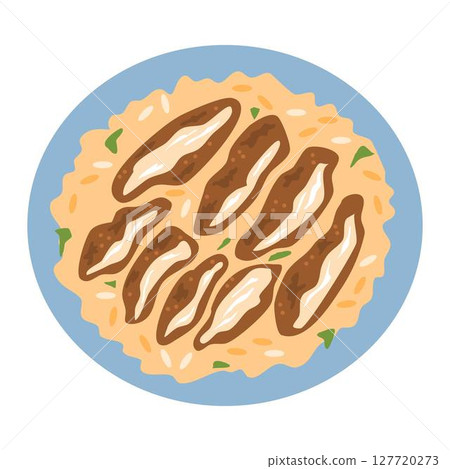 Taiwanese Chicken Cutlets food illustration 127720273