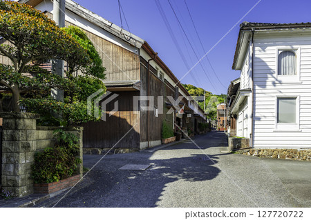 Streetscape of Unomachi, Seiyo City, Ehime Prefecture 127720722