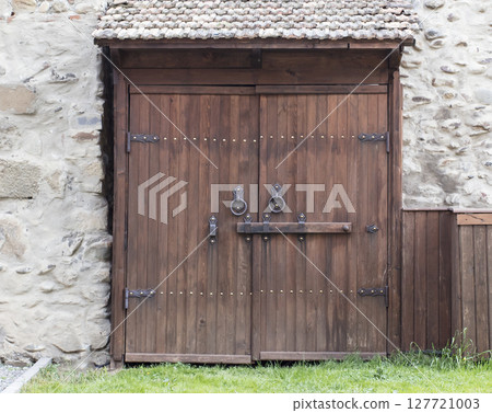 medieval door, old door medieval door, old door 127721003