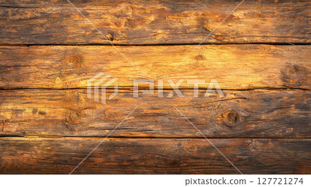 Distressed wood texture with warm golden tones, perfect for backgrounds Distressed wood texture with warm golden tones, perfect for backgrounds 127721274