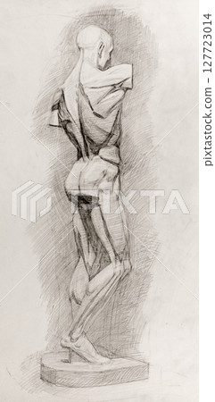 pencil drawing illustration, portrait, sketch pencil drawing illustration, portrait, sketch 127723014