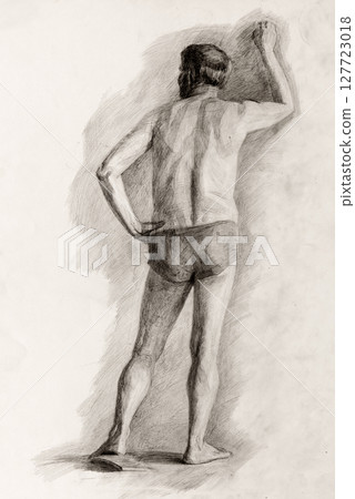 pencil drawing illustration, portrait, sketch pencil drawing illustration, portrait, sketch 127723018