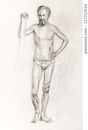 pencil drawing illustration, portrait, sketch pencil drawing illustration, portrait, sketch 127723019