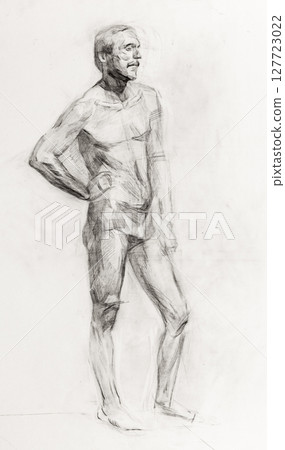 pencil drawing illustration, portrait, sketch pencil drawing illustration, portrait, sketch 127723022
