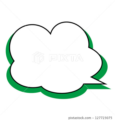 Simple speech bubble illustration - Fluffy 127723075