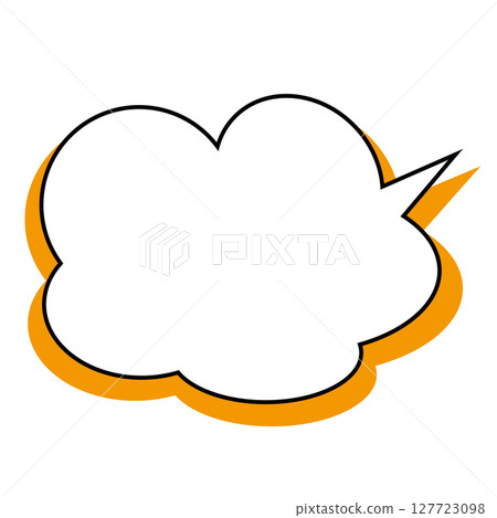Simple speech bubble illustration - Fluffy 127723098