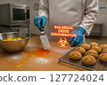 Cross Contamination Risk in Gluten-Free Bakery Due to Improper Handling of Raw Eggs and Shared Utensils During Food Preparation in Controlled Production Environment 127724024