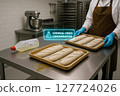Cross Contamination Hazard in Bakery Environment Due to Chemical Spill Near Raw Wheat Dough and Poor Separation of Hazardous Cleaning Agents in Food Prep Surface 127724026