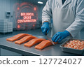 Cross Contamination Risk in Cold Chain Seafood Processing Facility Due to Improper Knife Use Between Cooked Shrimp and Raw Salmon During Critical Control Point Operations 127724027