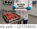 Cross Contamination Event in Refrigerated Meat Cutting Facility Due to Physical Debris from Thermometer and Washer Embedded in Raw Beef Steaks During Handling Oversight 127724032
