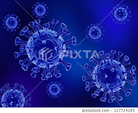 Coronavirus with prominent spike protein 127724283