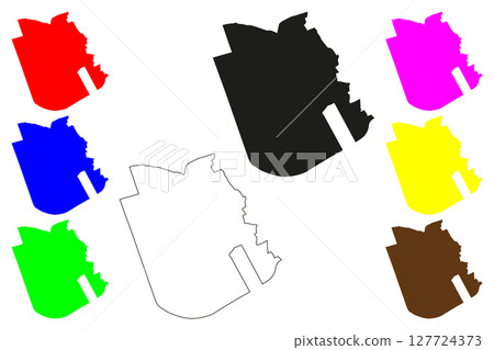 S.A.S. Nagar city (Republic of India, State of Punjab) map vector illustration, scribble sketch Mohali, Ajitgarh or Sahibzada Ajit Singh Nagar map S.A.S. Nagar city (Republic of India, State of Punjab) map vector illustration, scribble sketch Mohali, Ajitgarh or Sahibzada Ajit Singh Nagar map 127724373