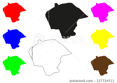 Saharanpur city (Republic of India, State of Uttar Pradesh) map vector illustration, scribble sketch Saharanpur map Saharanpur city (Republic of India, State of Uttar Pradesh) map vector illustration, scribble sketch Saharanpur map 127724511
