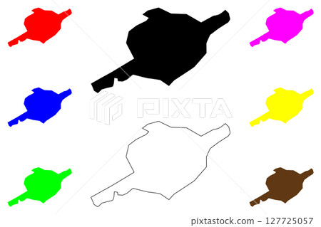 Unnao city (Republic of India, State of Uttar Pradesh) map vector illustration, scribble sketch Unnao map Unnao city (Republic of India, State of Uttar Pradesh) map vector illustration, scribble sketch Unnao map 127725057