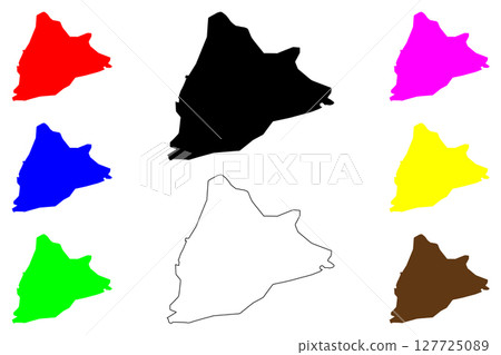 Wardha city (Republic of India, State of Maharashtra) map vector illustration, scribble sketch Vardha map Wardha city (Republic of India, State of Maharashtra) map vector illustration, scribble sketch Vardha map 127725089