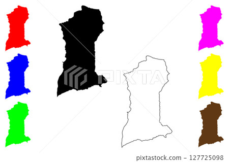 Batu city (Republic of Indonesia, Region Java) map vector illustration, scribble sketch Batu map Batu city (Republic of Indonesia, Region Java) map vector illustration, scribble sketch Batu map 127725098