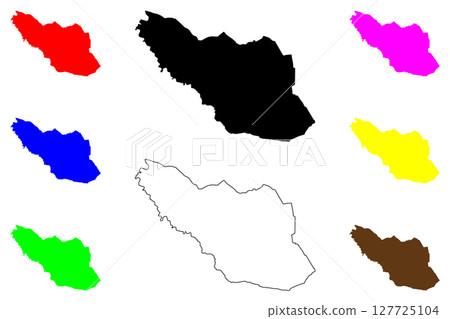 Bukittinggi city (Republic of Indonesia, Region Sumatra) map vector illustration, scribble sketch Bukittinggi map Bukittinggi city (Republic of Indonesia, Region Sumatra) map vector illustration, scribble sketch Bukittinggi map 127725104