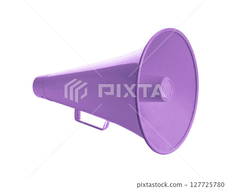 紫色簡易擴音器 127725780