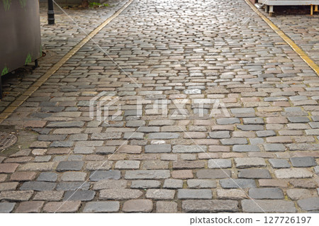 Grey Cobbled Street Grey Cobbled Street 127726197