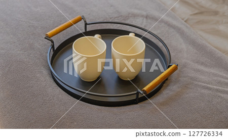Two Mugs Tray Bed Two Mugs Tray Bed 127726334