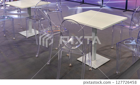 Clear Plastic Chairs Set 127726458