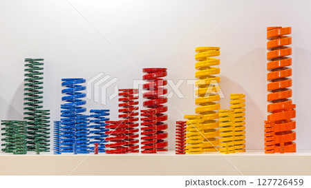 Colourful Metal Springs 127726459