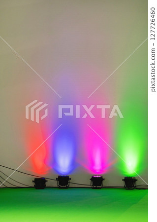Colourful Stage Lights Reflectors 127726460