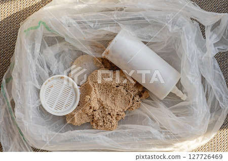 Open Used Water Filter Open Used Water Filter 127726469