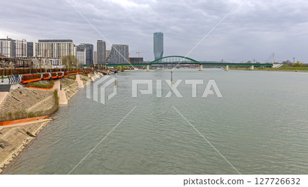 Sava River Belgrade Waterfront 127726632