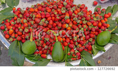 Strawberries and Avocado Strawberries and Avocado 127726692