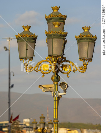 Street Lanterns Surveillance Cameras Street Lanterns Surveillance Cameras 127726694