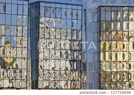 Windows Glass Building Reflections 127726696