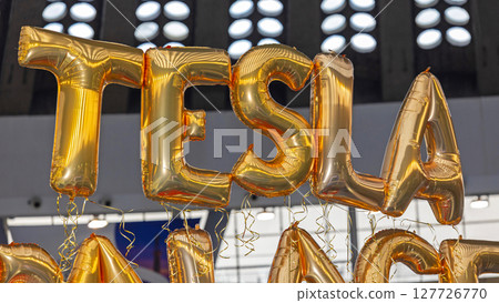 Tesla Golden Foil Balloons Tesla Golden Foil Balloons 127726770