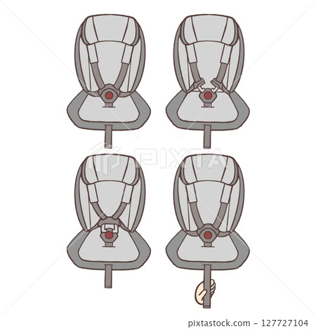 Junior seat belt fastening procedure Junior seat belt fastening procedure 127727104