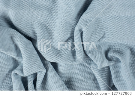 Abstract fabric blue cotton background macro texture Abstract fabric blue cotton background macro texture 127727903