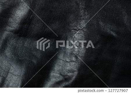 Close-Up of Dark Leather Surface for Design Use 127727907