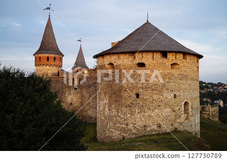 Kamyanets-Podilskiy fortress. Defensive towers of the castle in Ukraine Kamyanets-Podilskiy fortress. Defensive towers of the castle in Ukraine 127730789