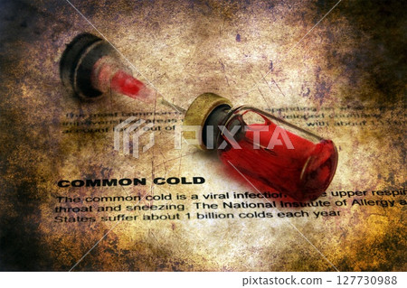 Cold disease grunge concept 127730988