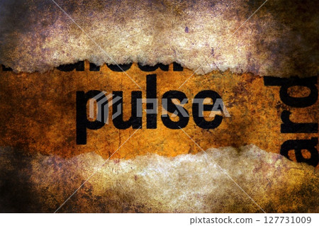 Pulse text on paper torn Pulse text on paper torn 127731009
