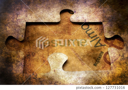 Resume puzzle grunge concept Resume puzzle grunge concept 127731016